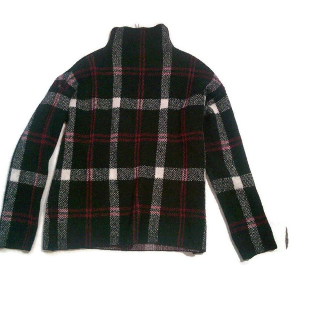 BUNDLE 3 for $24 Christian Siriano Plaid Print Turtleneck Sweater MD - Picture 6 of 8
